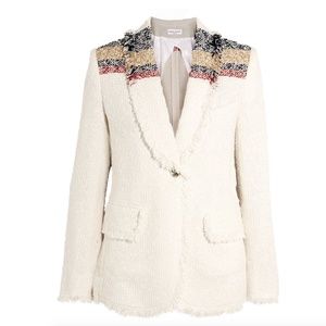 SONIA RYKIEL PARIS Tailored Tweed Boucle Blazer